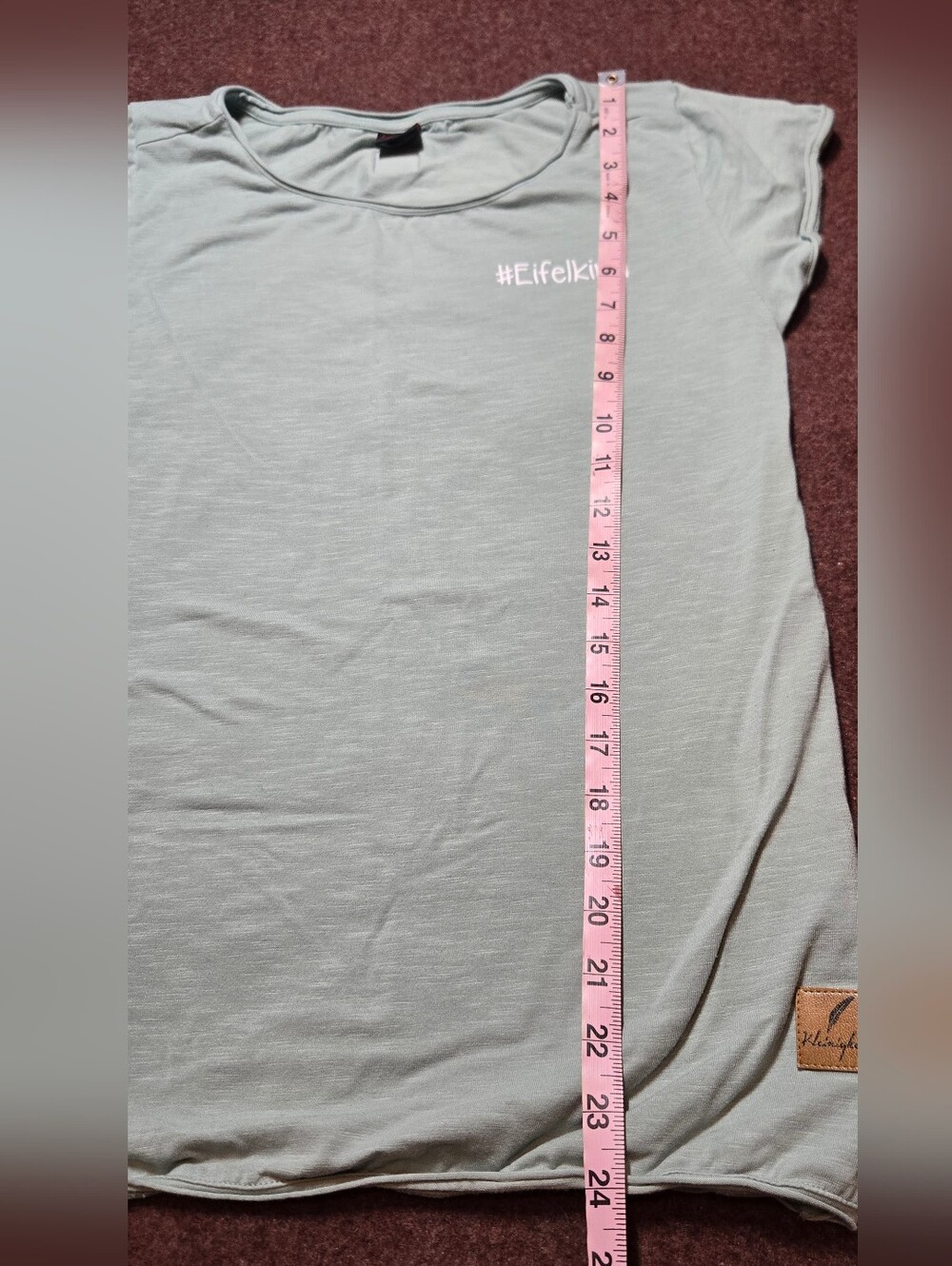 Kleinigkeit Eifelkind Cotton Blend Fitted T-Shirt Mint Green Size Small - Picture 6 of 10